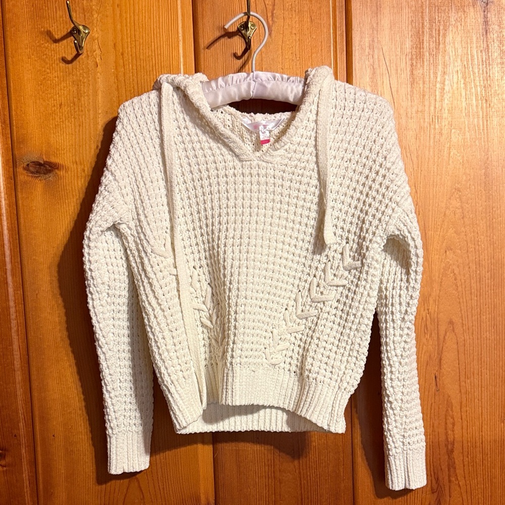 No Boundaries Cream V-Neck Sweater
